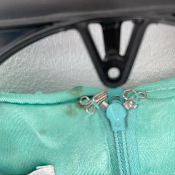 Vintage Chetta B Sherrie Bloom Peter Noviello Green Sequin two piece skirt set 6 - Picture 4 of 12